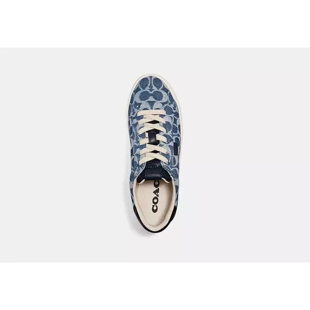 Coach Lowline Low Top Signature Denim Sneakers - 9